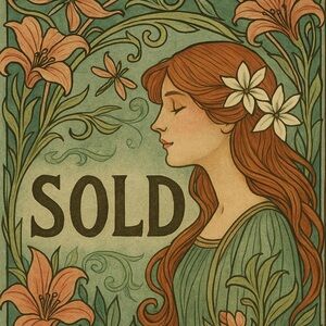 Chunky Gold Hoop Earrings Large Embroidered Blue Butterfly 🦋💙